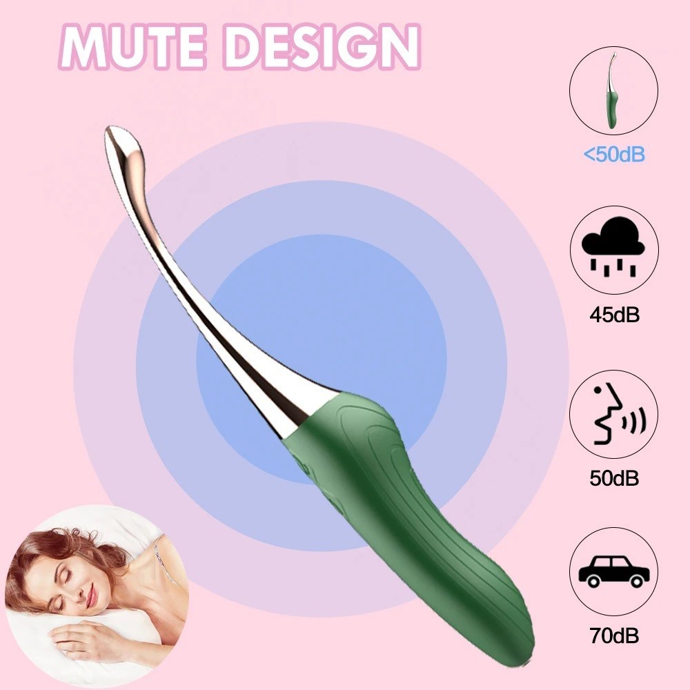 Women Mini Powerful Bullet Shape 10 Speed Vibrating Neck Body Massage Personal