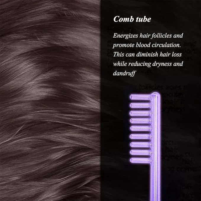 Replace Electrode Glass Tube Violet/ Red / Blue Light for Face Skin Massage Wand