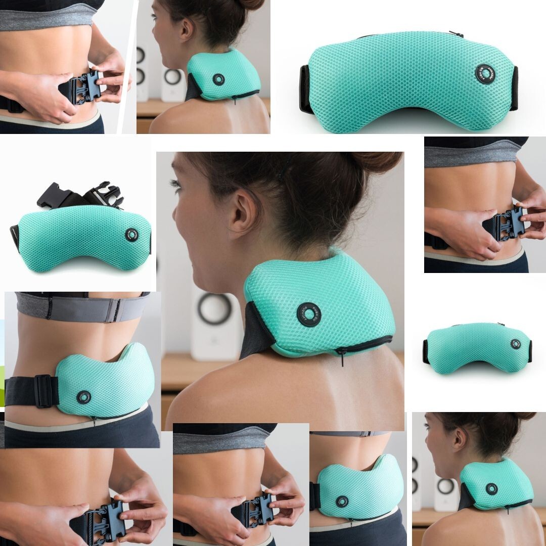 Whole Body Adjustable Green Black Strap Electric portable Massager