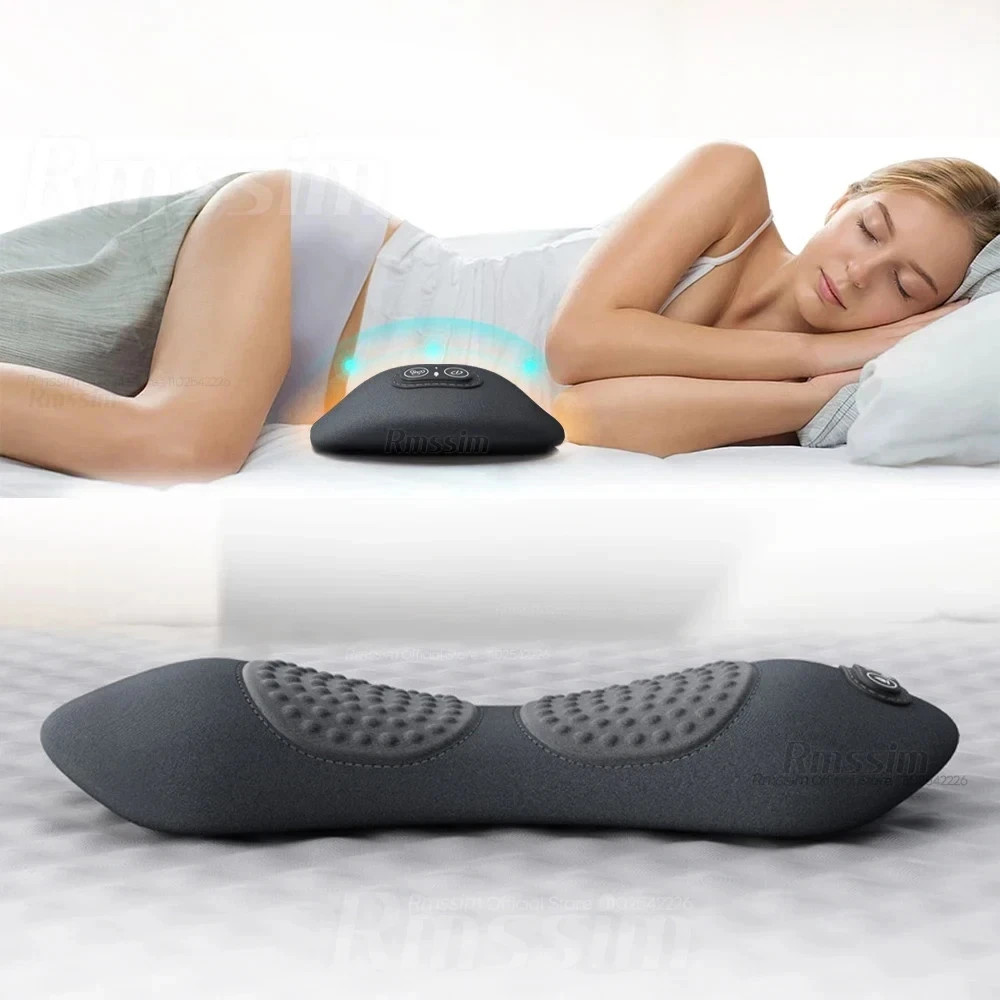3 In 1 Electric Lumbar Support Pillow Smooth Spine Triple Fusion Back Massager..