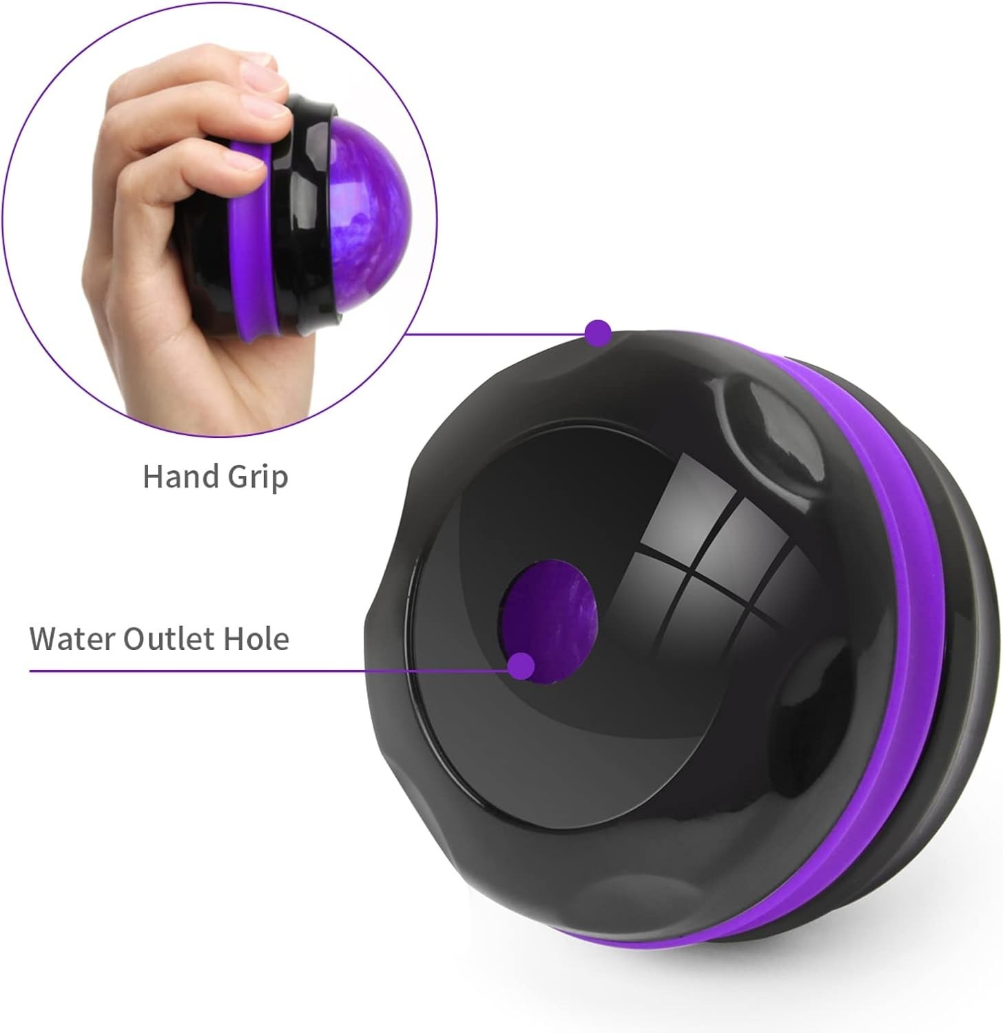 360° Spin Handheld Massage Ball – Perfect for Sore Muscles & Stress Relief