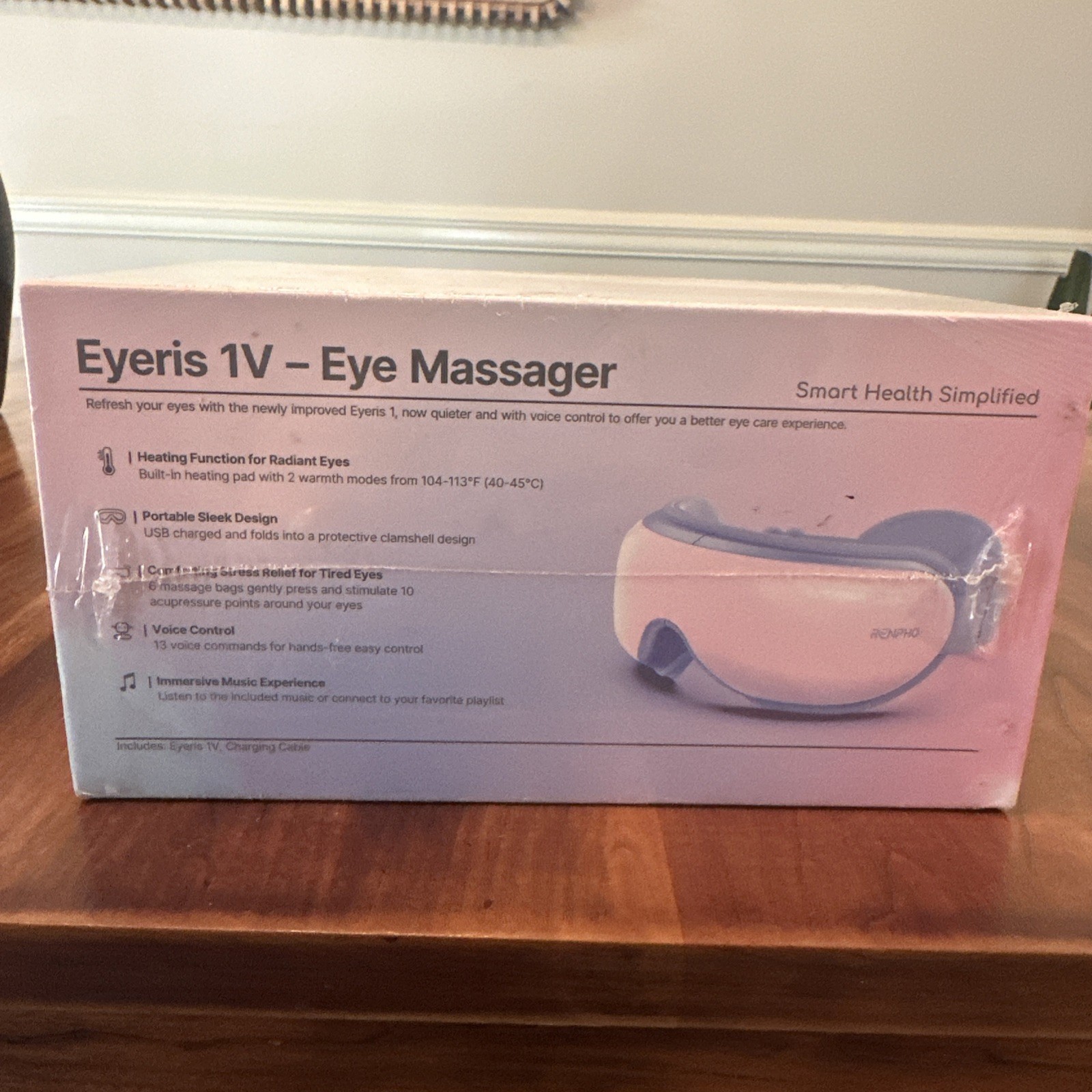 NEW/SEALED! RENPHO EYERIS 1V Eye Massager for Migraines, Dry Eyes, Dark Circles