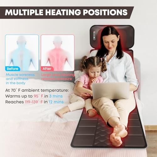 DOPICT MASSAGE-MAT, DETACHABLE NECK MASSAGER, FULL BODY, C-001-BROWN