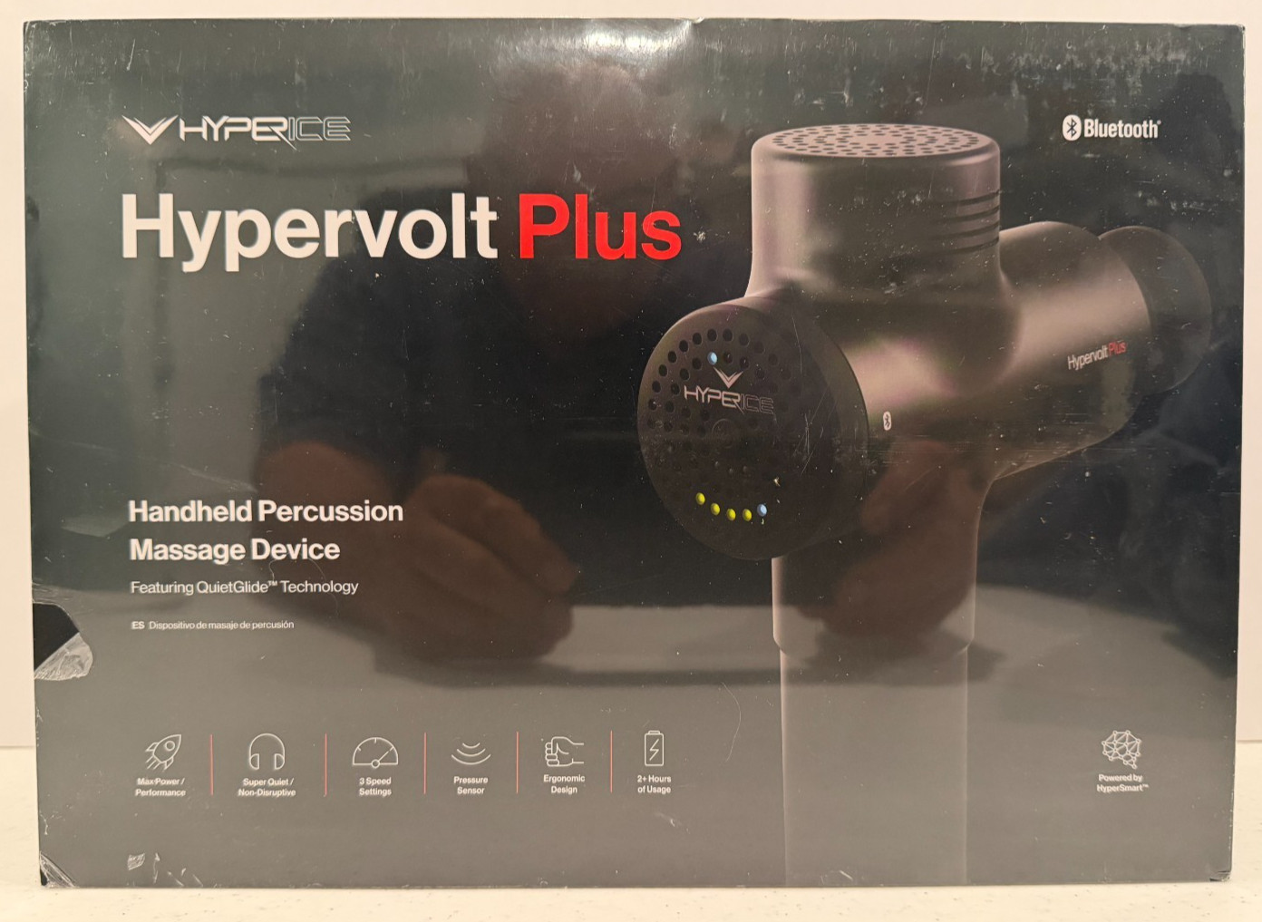 HYPERICEH HYPERVOLT PLUS Handheld Percussion Massage Device New FREE SHIPPING