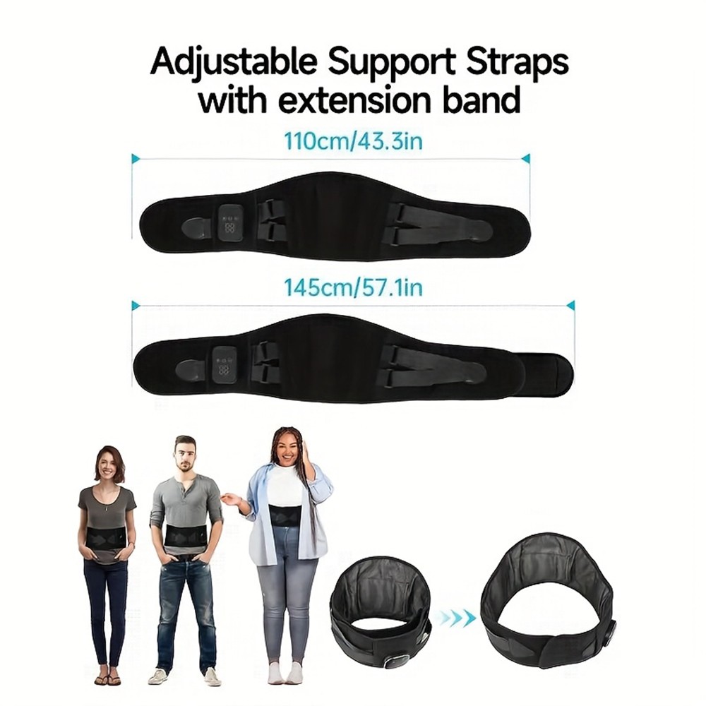 Heated Lower Back Brace for Back Pain Relief Back Belt with Heating & Vibration