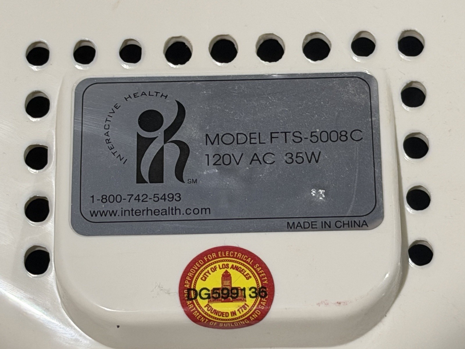 Vintage Interactive Health Shiatsu Vibrating Foot Feet Massager Model 5008C