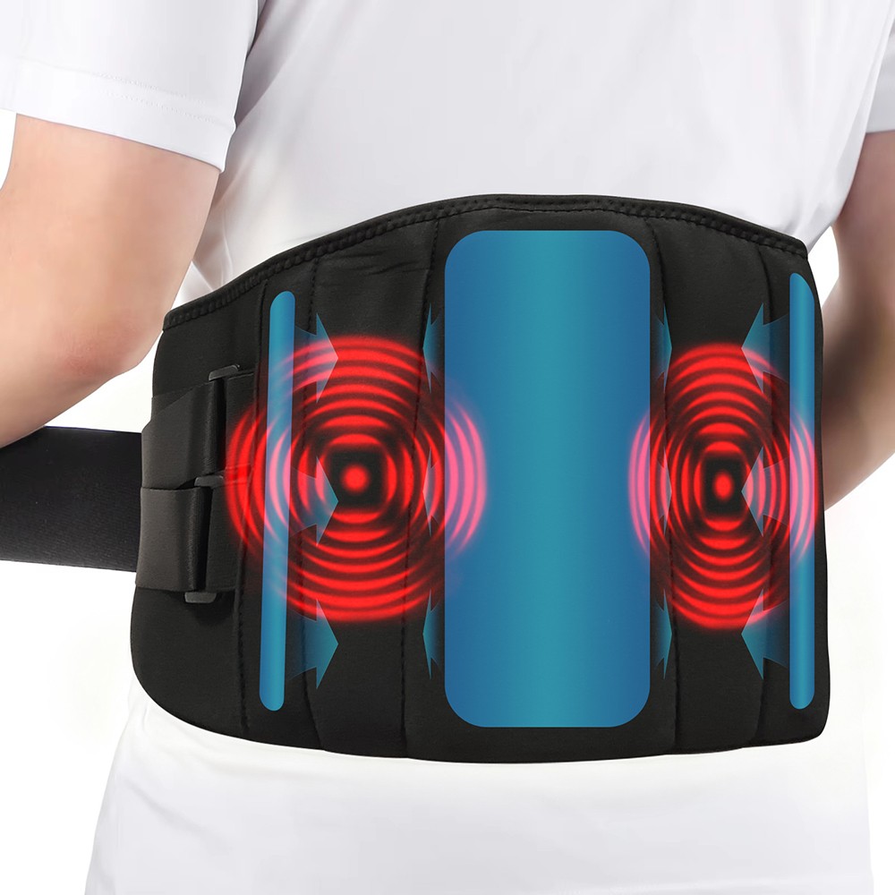 Heated Lower Back Brace for Back Pain Relief Back Belt with Heating & Vibration