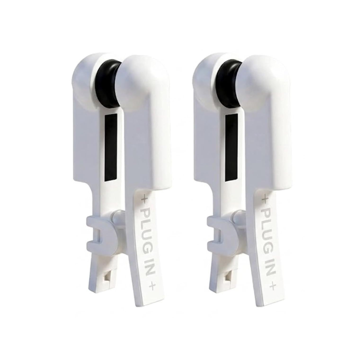 1 Pair Ear Clip Electrode,Black Rubber Reusable Clip Compatible with TENS 7000