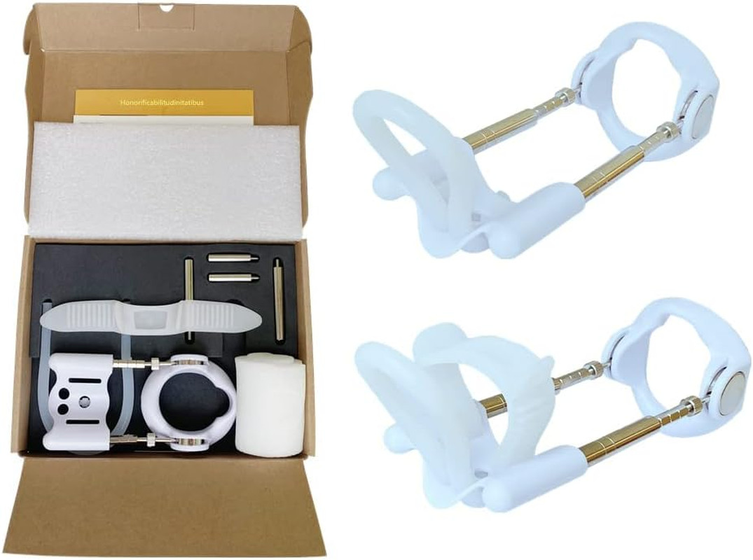 White Penile Traction Device Effective Penile Enlargement Stretching Exercise Ki