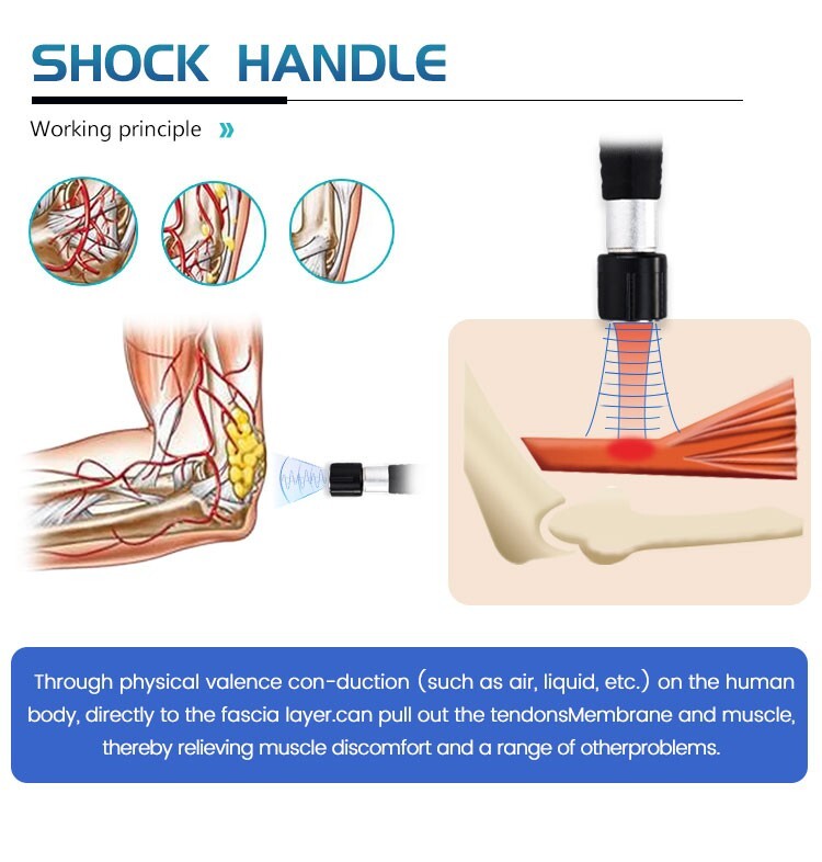 10 Bar Pneumatic Shockwave Therapy Machine Pain Relief Removal ED Spa Gym Use