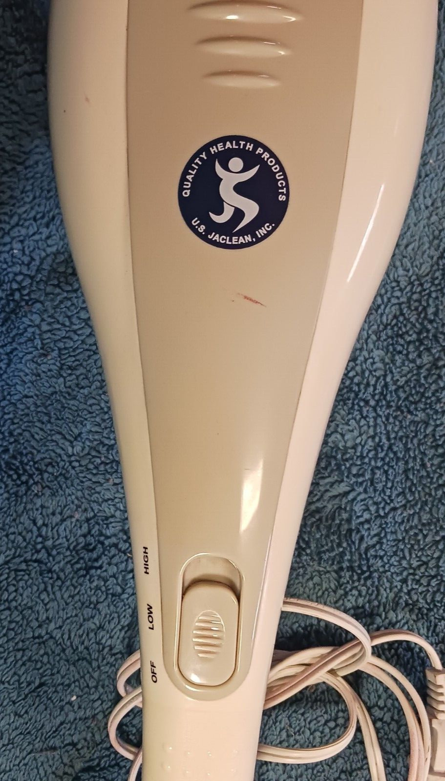 Dual Tapper Hand Held Massager Electric Model USJ-768 White Full Body 2 Speed