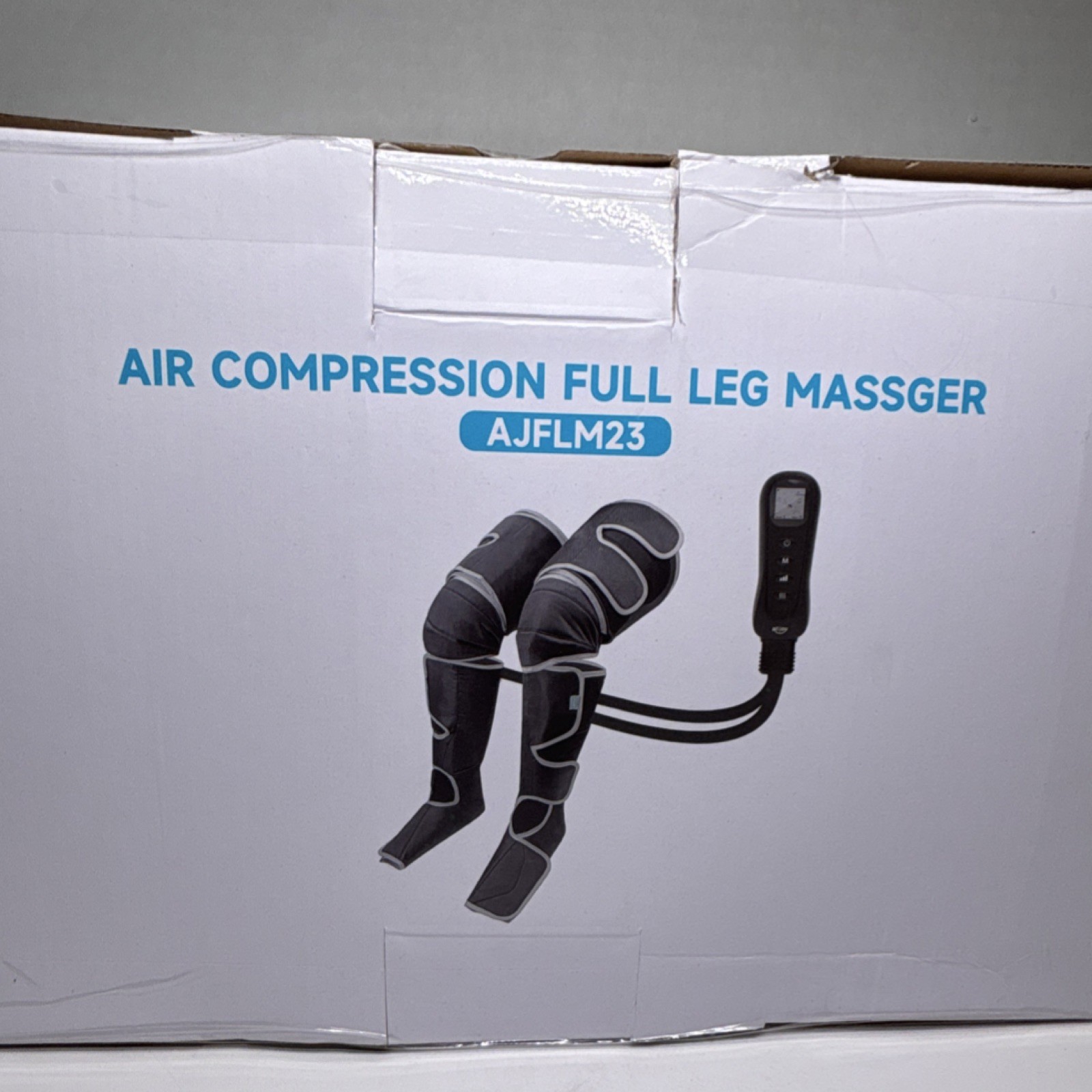 alljoy AJFLM23 Air Compression Full Leg Massager Heat LCD Screen Black