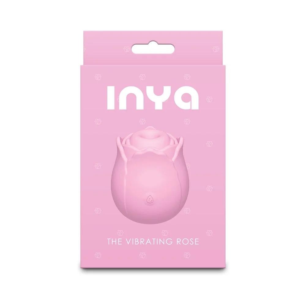Inya The Vibrating Rose Estimulador de Silicona Recargable Impermeable – Nuevo