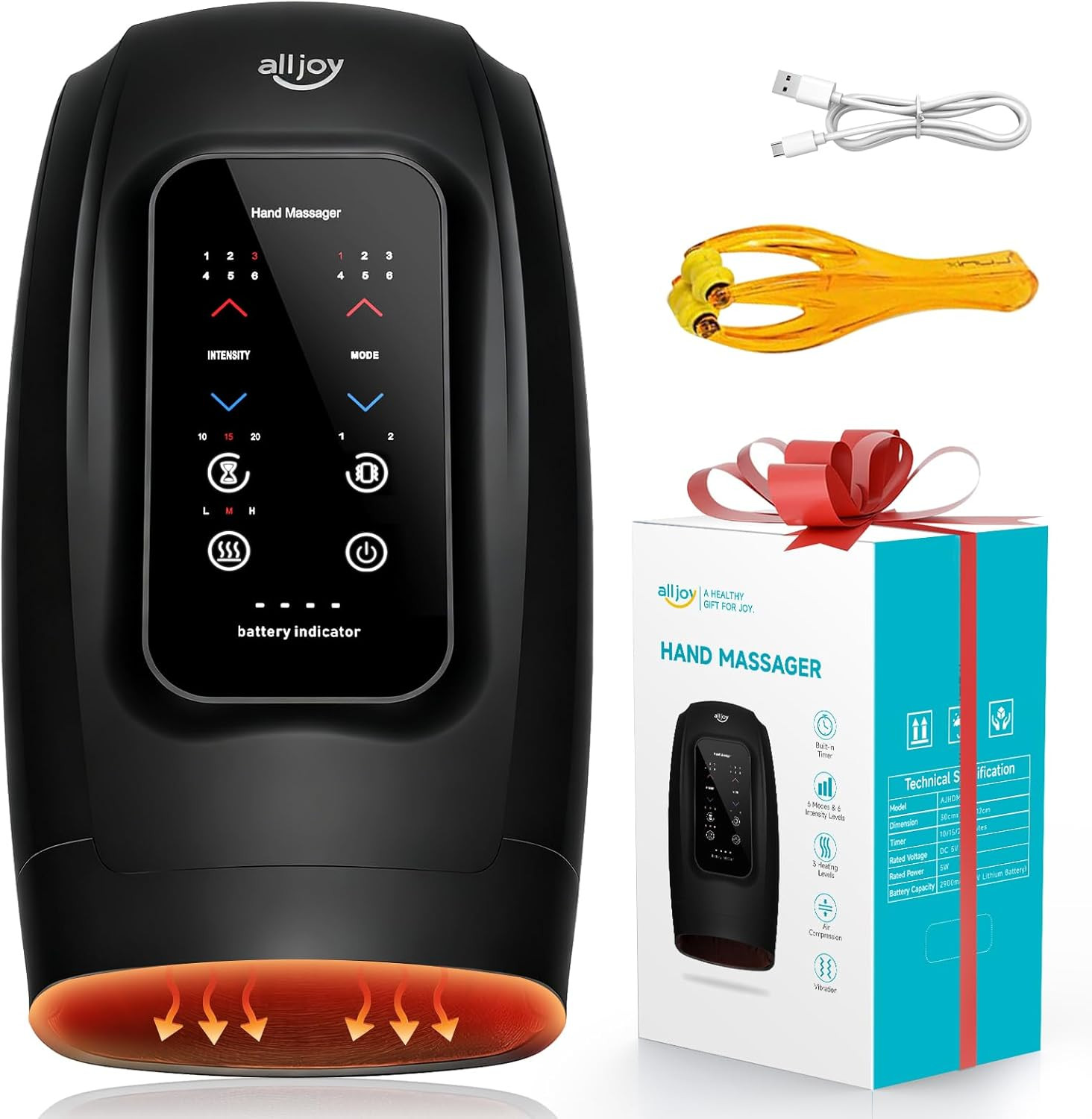 Hand Massager with Heat and Compression, Hand Massager for Arthritis and Carpal