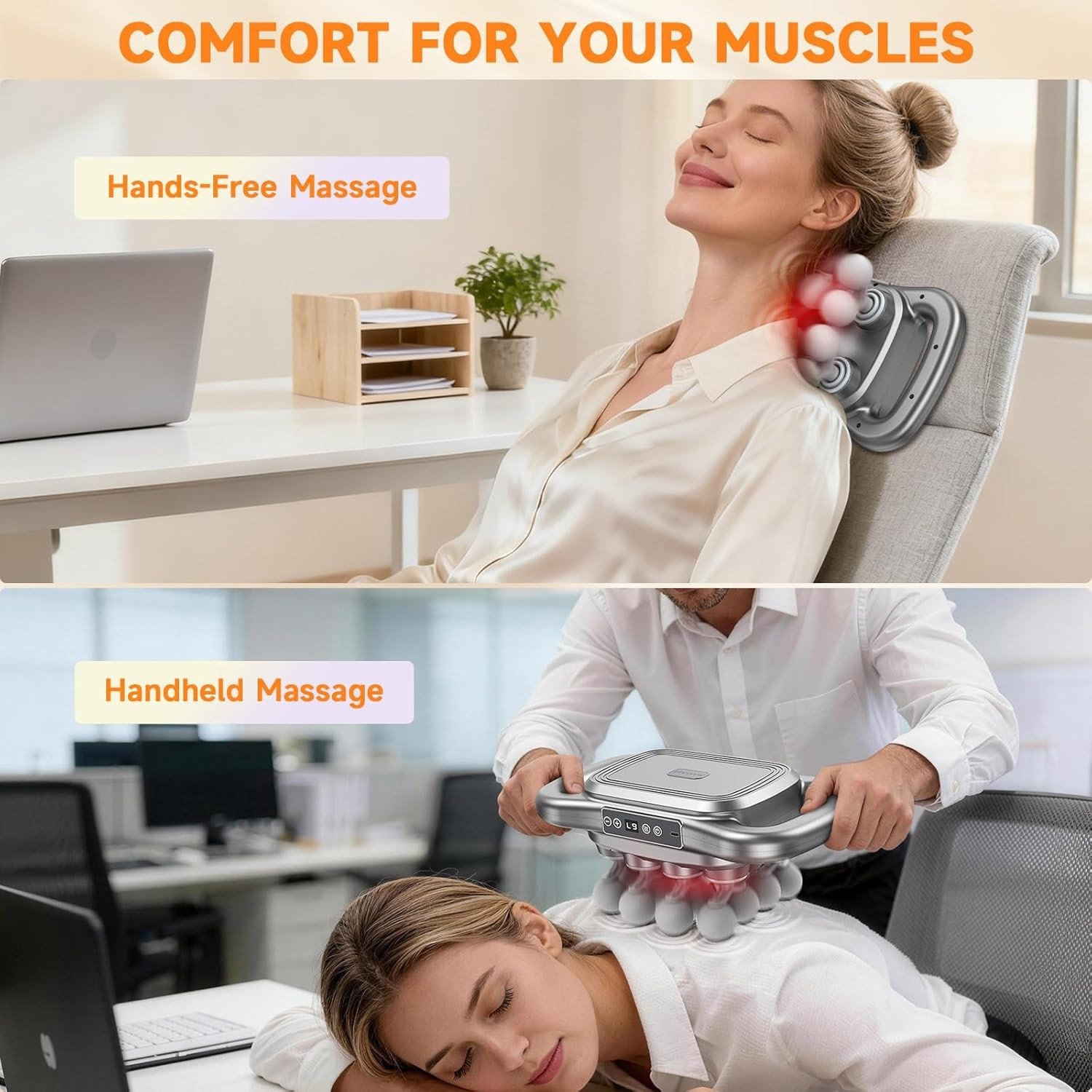 NEW Back 16Head Massage Gun Deep Tissue Percussion Massager, Electric Massage
