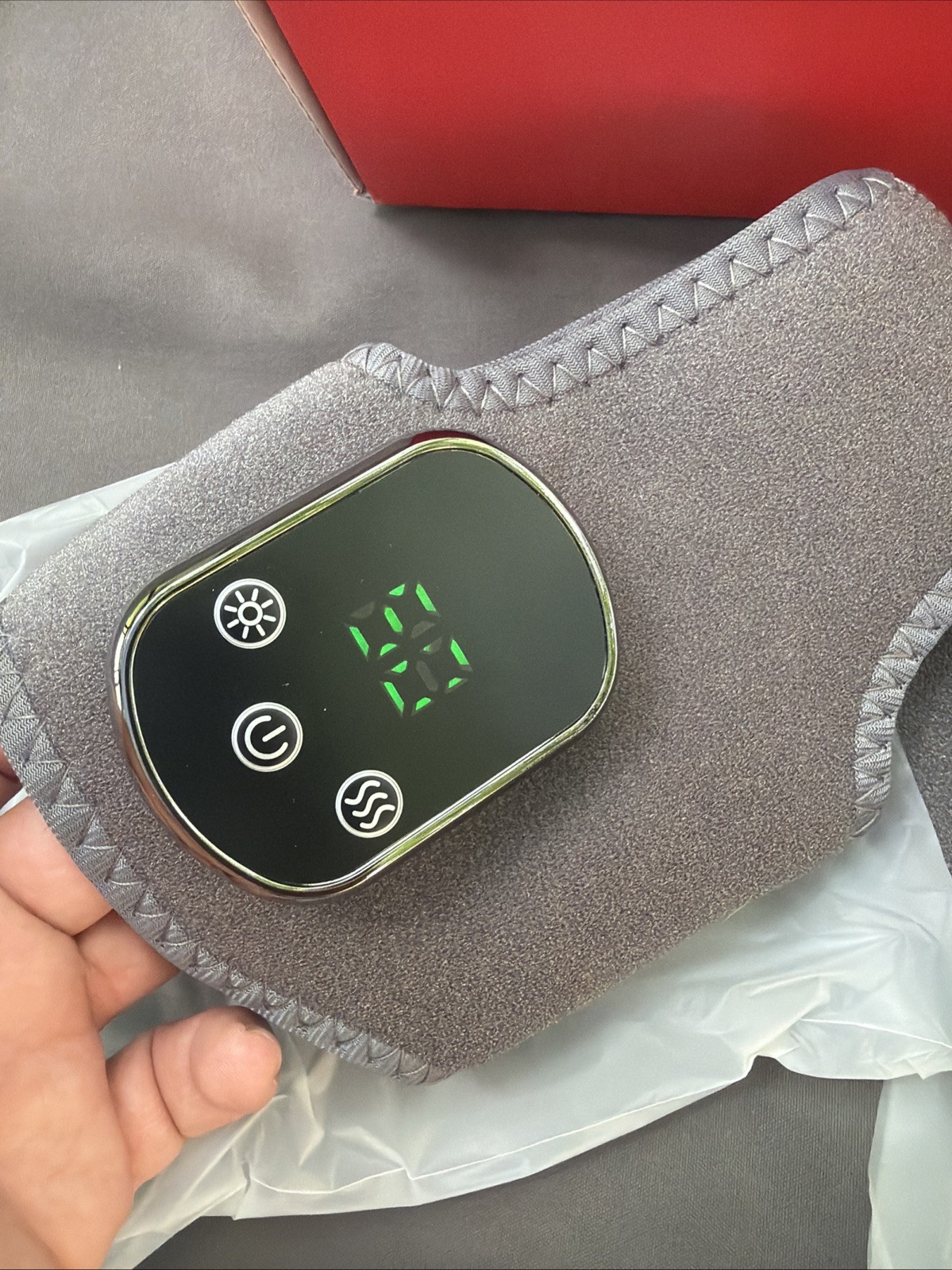 Smart Adjustable Ankle Massager – Pain Relief, Heat & Vibration, Two Pcs