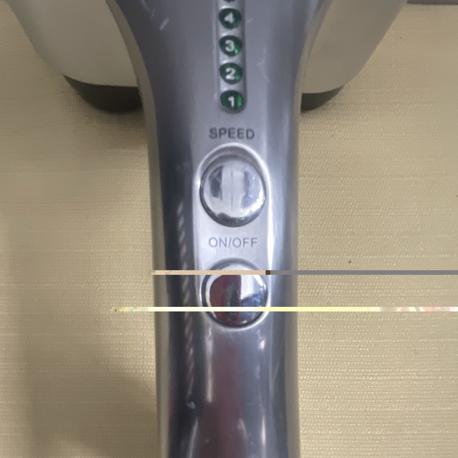 Brookstone Max 2 Corded Dual-Head Multispeed Vibrating Massager Silver/Black