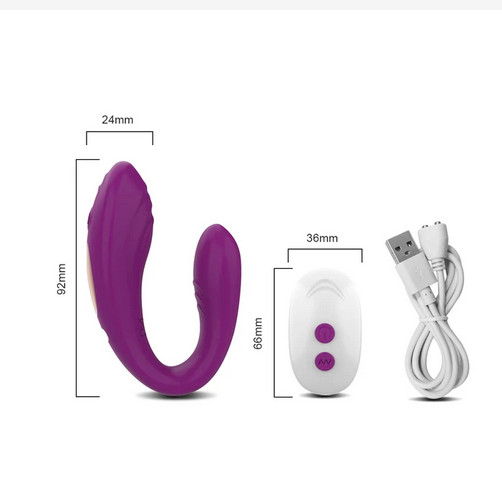 10 VIBRATING MODES FEMALE WOMEN PERSONAL MASSAGER STIMULATOR DUAL MOTOR U SHAPE