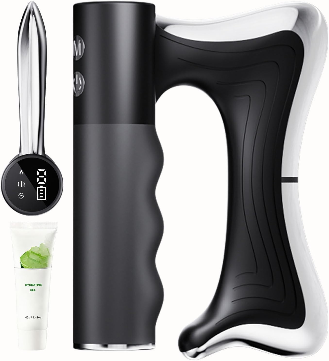Heated Muscle Scraper Tool –Electric Fascia Knife Massager Heating and Vibration