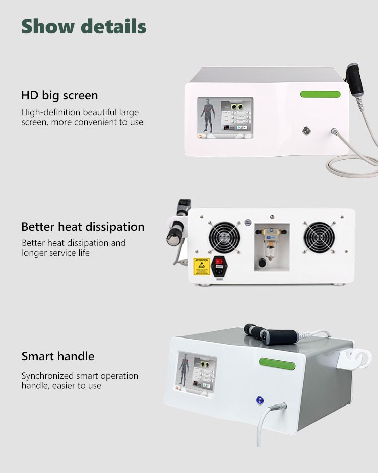 10Bar Pneumatic Shockwave ED Therapy Shock Wave Machine Deep Relief Chronic Pain