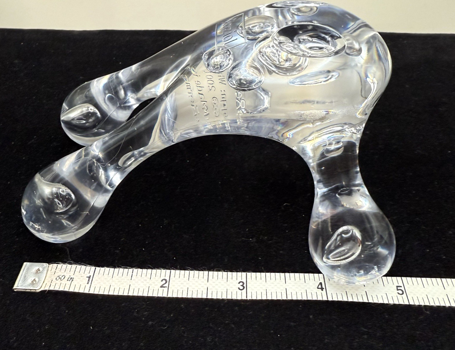 «Koziol Relax Massage Tool- Clear Acrylic Body Massager Made in Germany