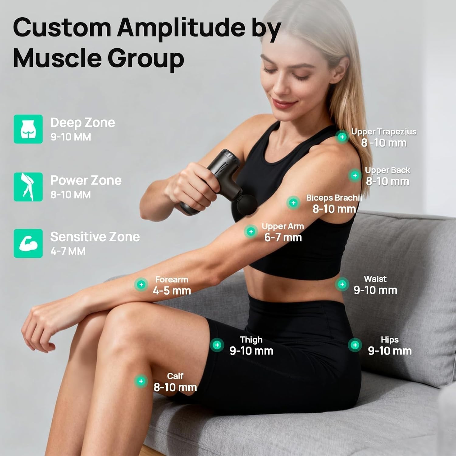 Cordless Handheld Massager with Auto Shut-off for Muscle Recovery and Relaxation