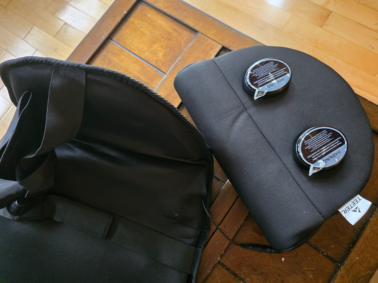 TEETER BETTER Back Vibration Massage Cushion With Neck support