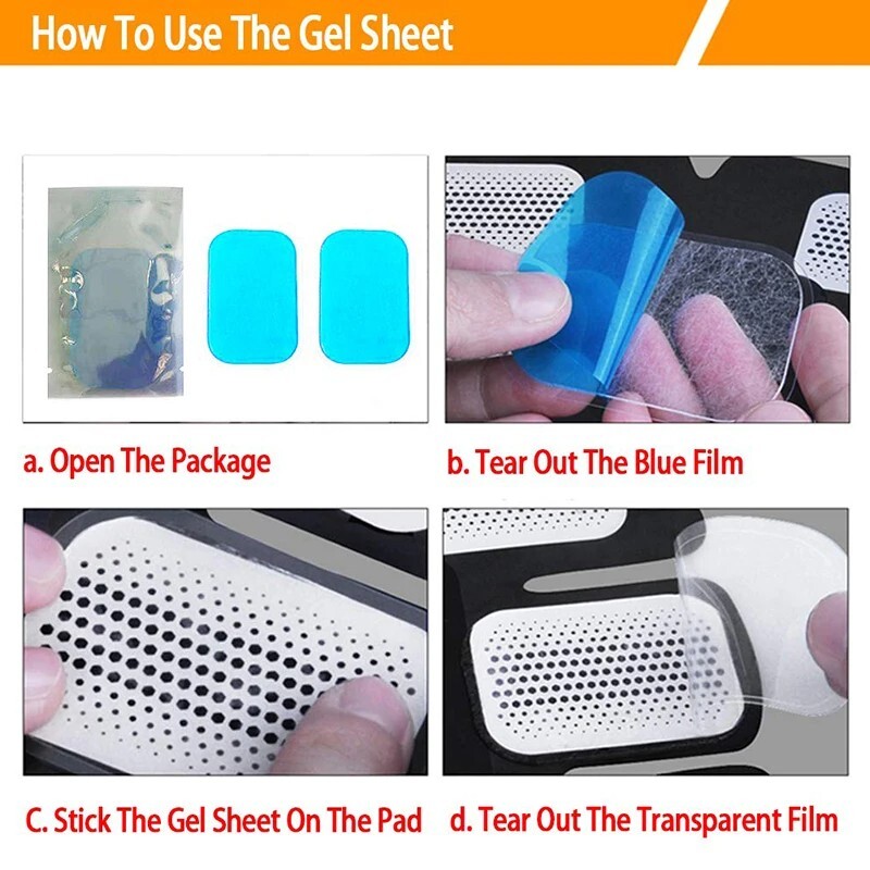 100/50Pcs Replacement ABS Gel Pads EMS Abdominal Muscle Stimulator Hydrogel Gel