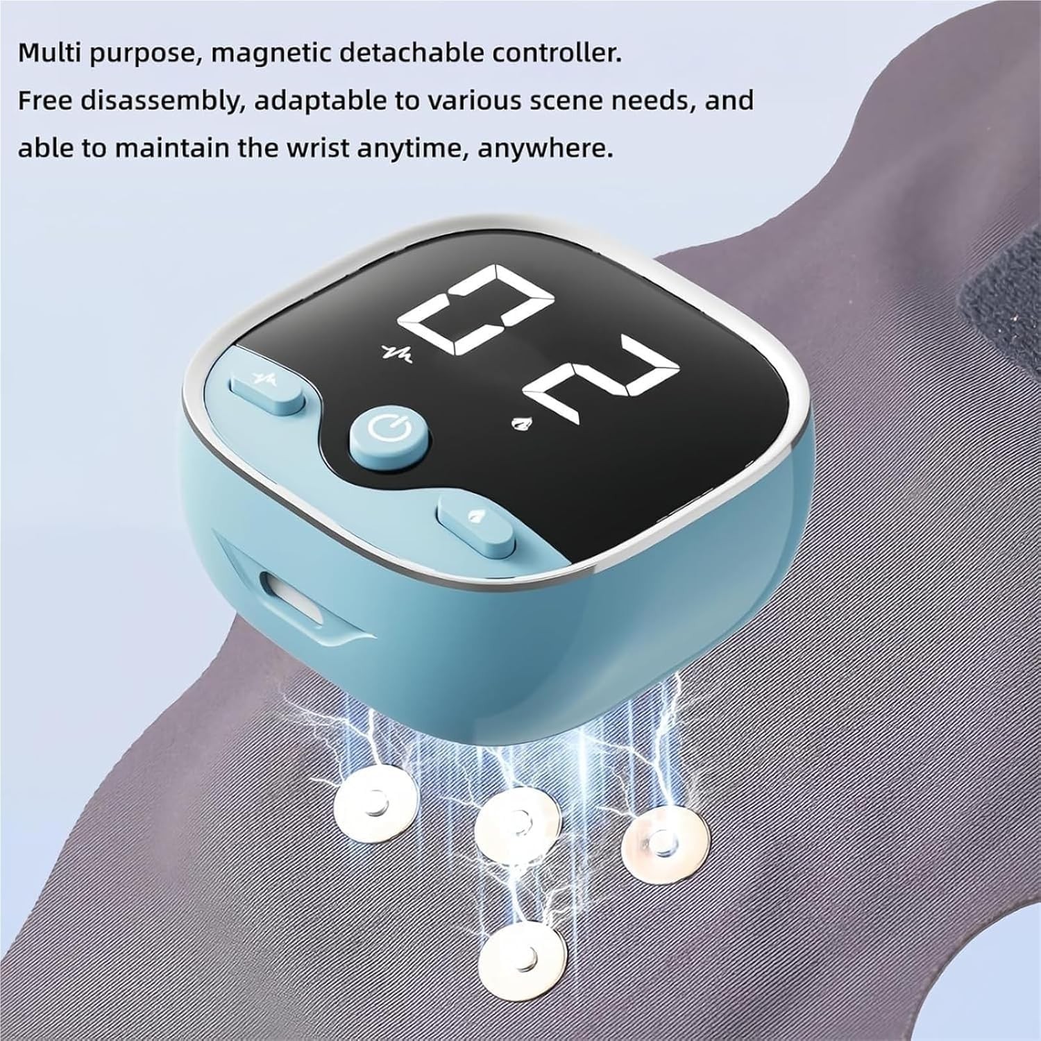 Rechargeable Cordless Wrist Heating Pad Massager, 3-Heat Level Tendon Therapy