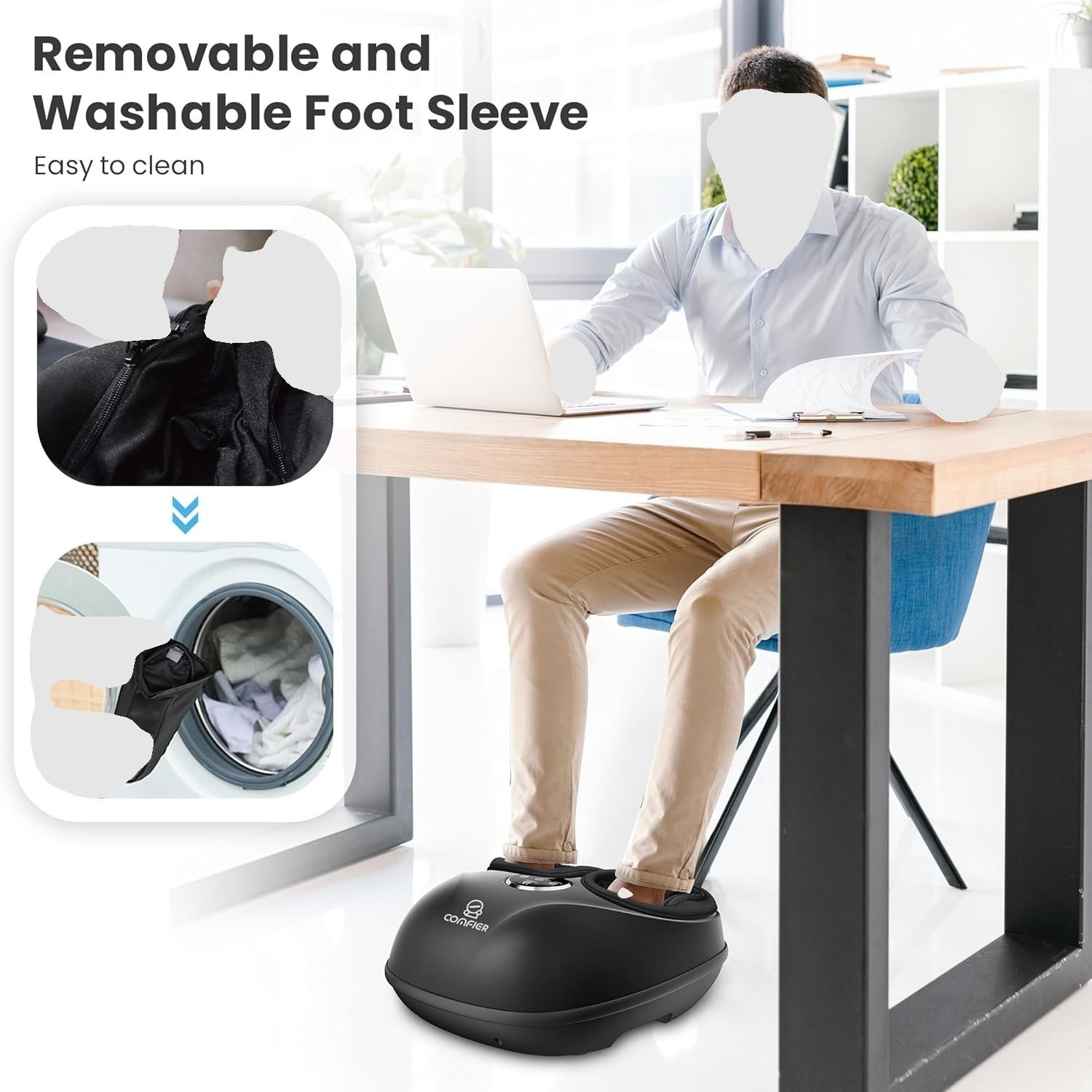 Comfier Shiatsu Foot Massager Machine with Heat, Massage for Pain Relief Gifts