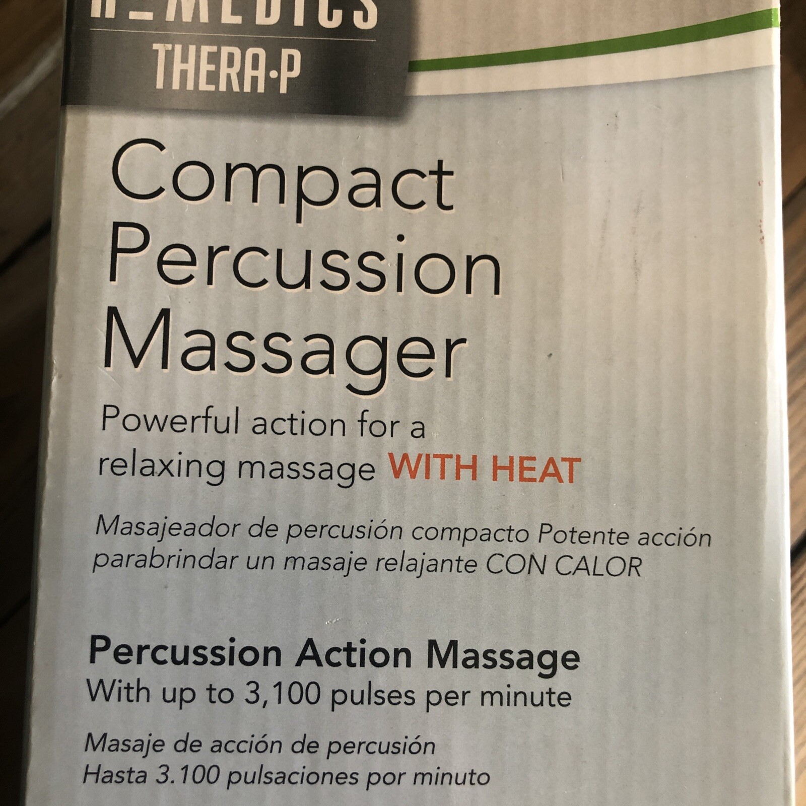 HoMedics PA-MH-THP Compact Handheld Electric Full Body Massager with Heat Clean
