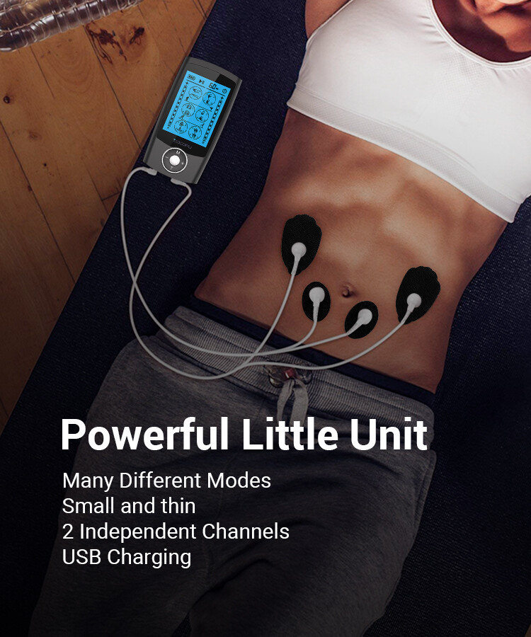 COCOPU 24 Modes Tens Unit Muscle Stimulator Machine Pulse Massager Pain Relief
