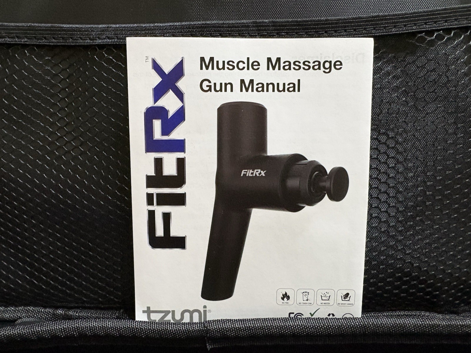 FIT RX Massage Gun with Multiple Head Types & Carry Case Muscle Massage Gun Set
