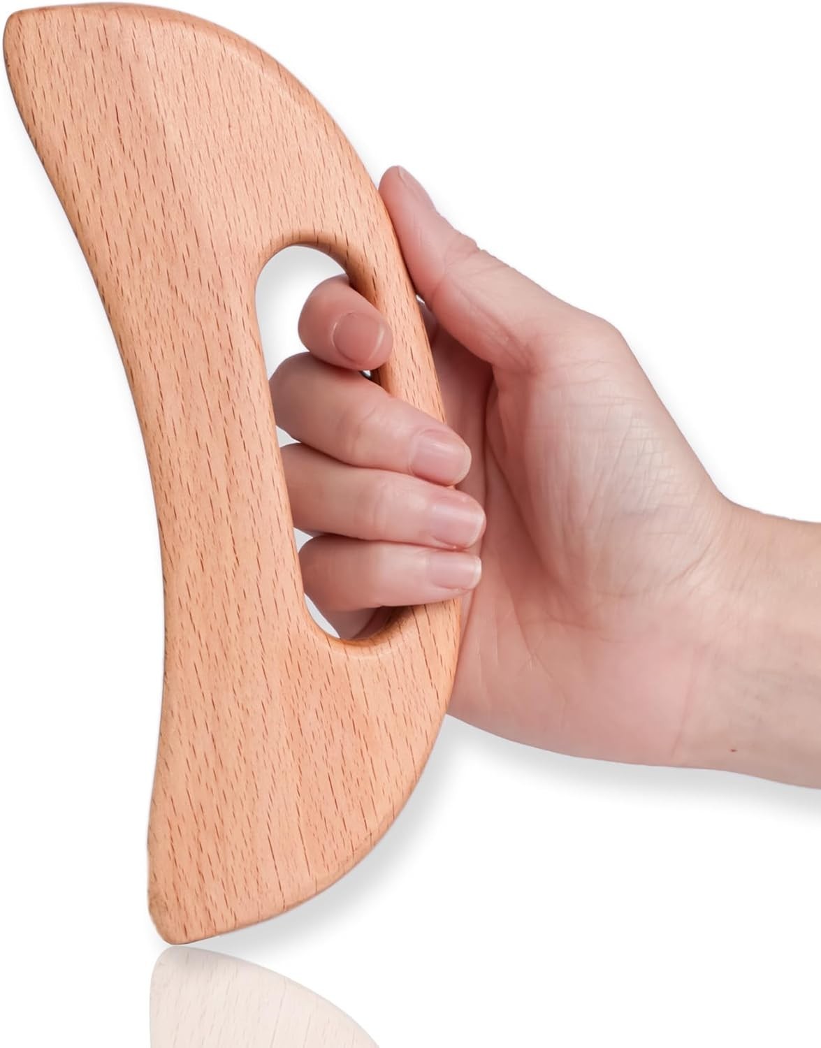Therapeutic Wooden Gua Sha Tool for Improved Circulation & Cellulite Reduction