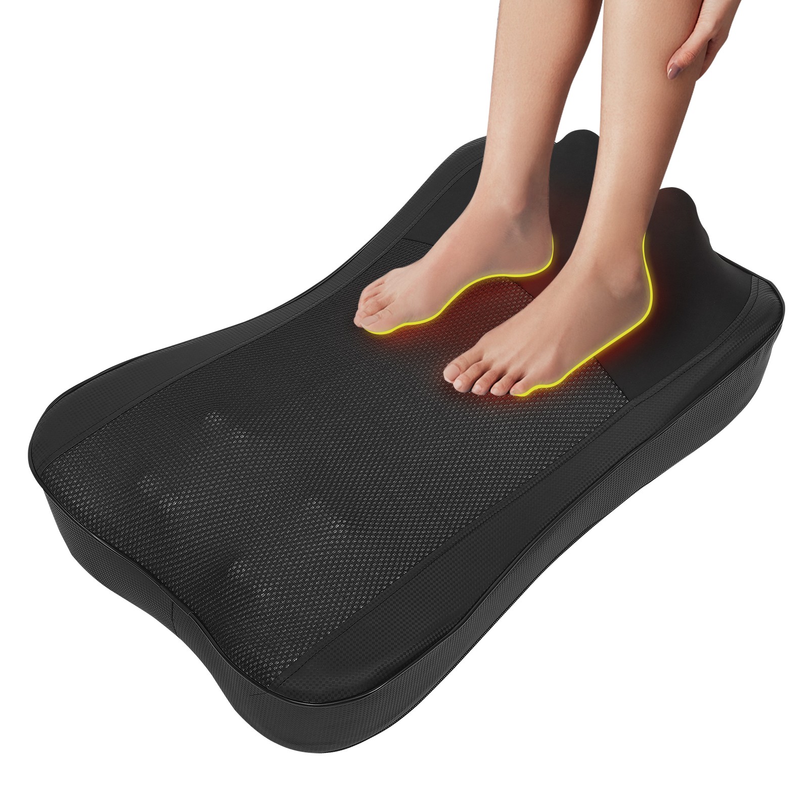 Electric Back & Neck Massager With Heat, 3-Level Multi-Zone Wired Controller