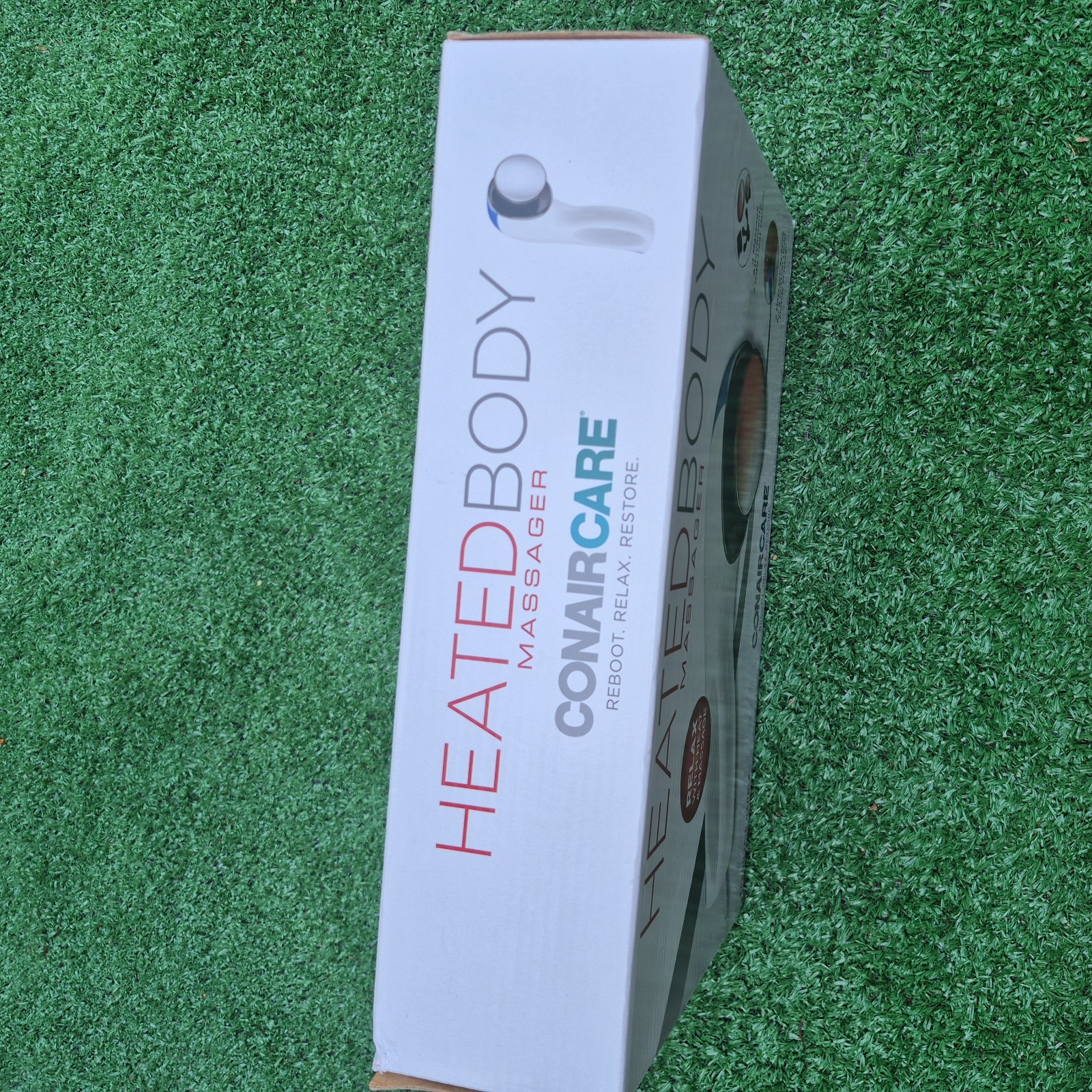 CONAIR CARE Heated Body Massager w/Ergonomic Handle & Attachments ~ NEW Open Box