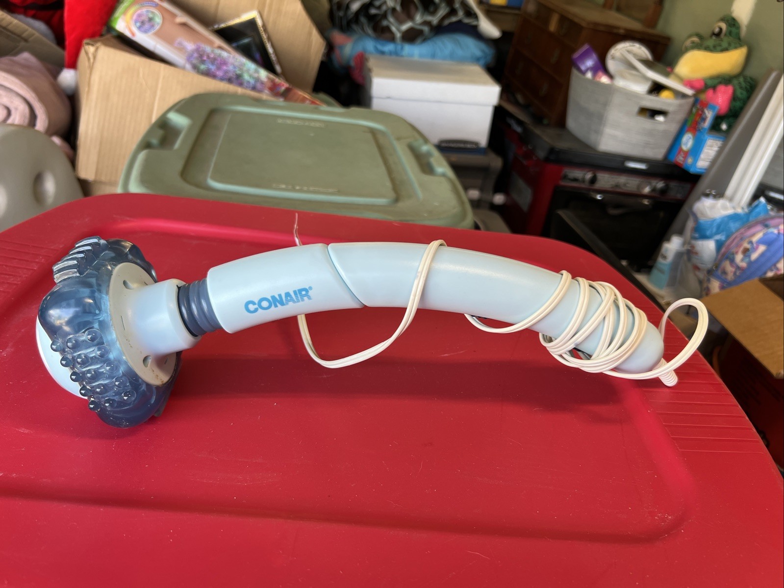 Conair Body Massager Benefits Flex Heated Wand Vibrator WM200 Blue Works Great