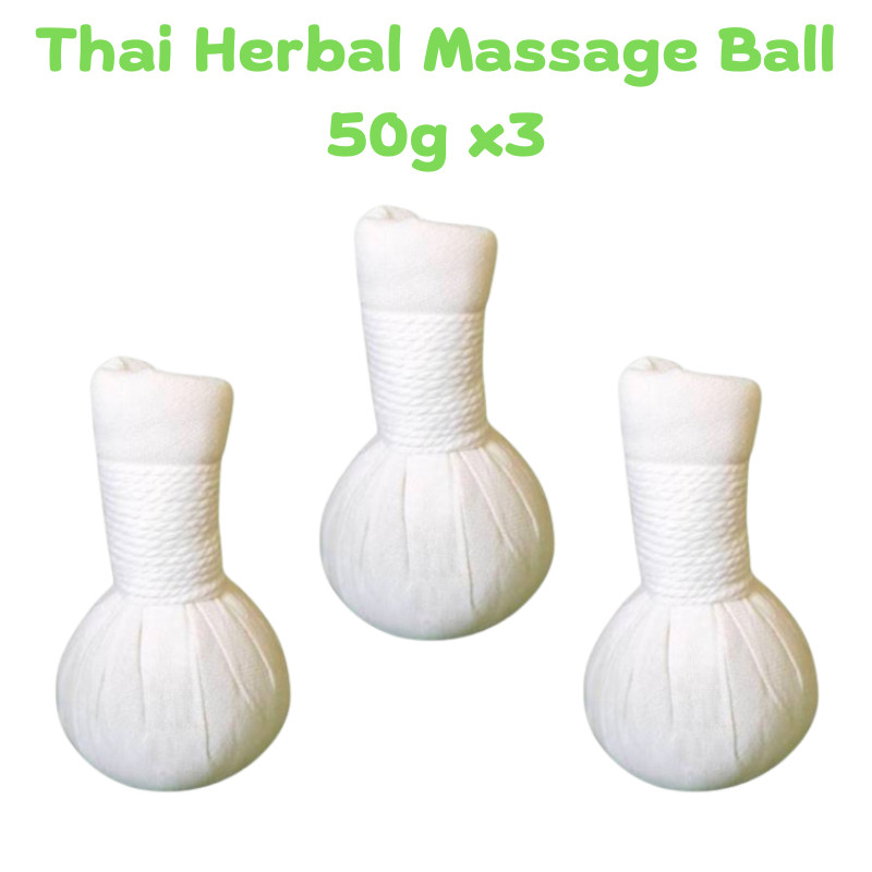 Thai Massage Ball Herbal Spa Warm Hot elaxing Aroma Compress Ball 50gx3