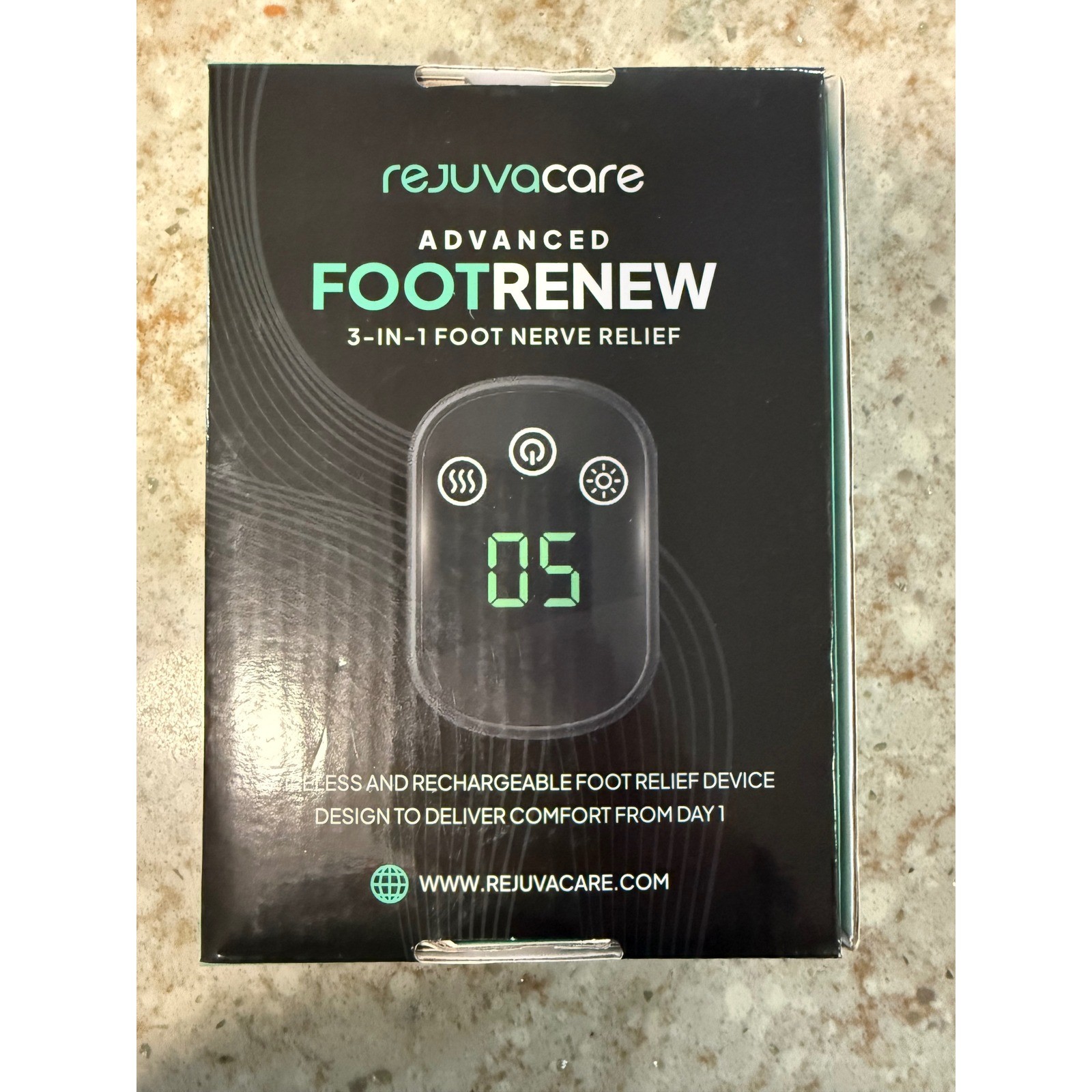 Rejuvacare Advanced FootRenew 3-in-1 Foot Nerve Relief Device Wireless Recharge