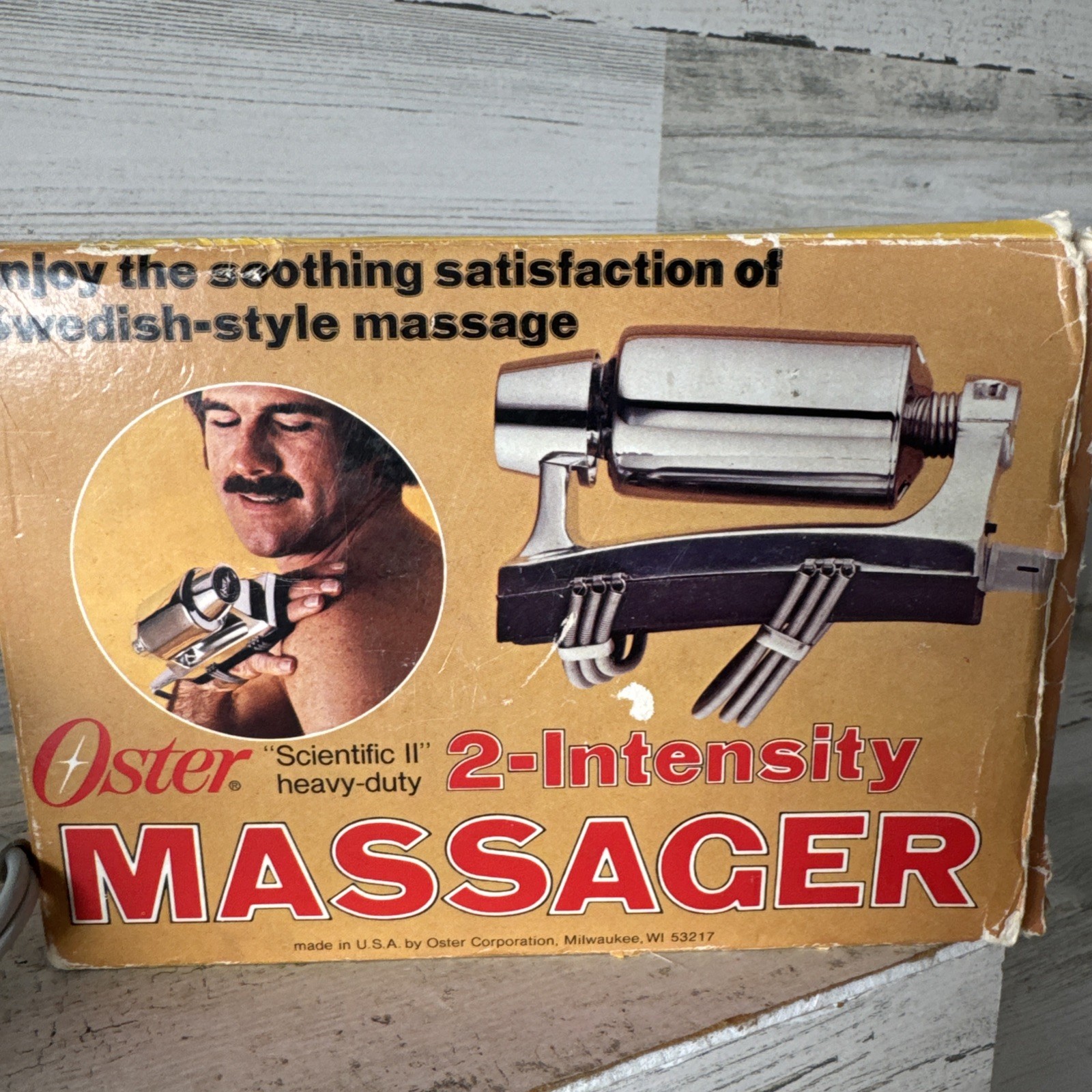 VINTAGE OSTER SCIENTIFIC II BODY MASSAGER HAND HELD CHROME 2 SPEED 136-01A Works
