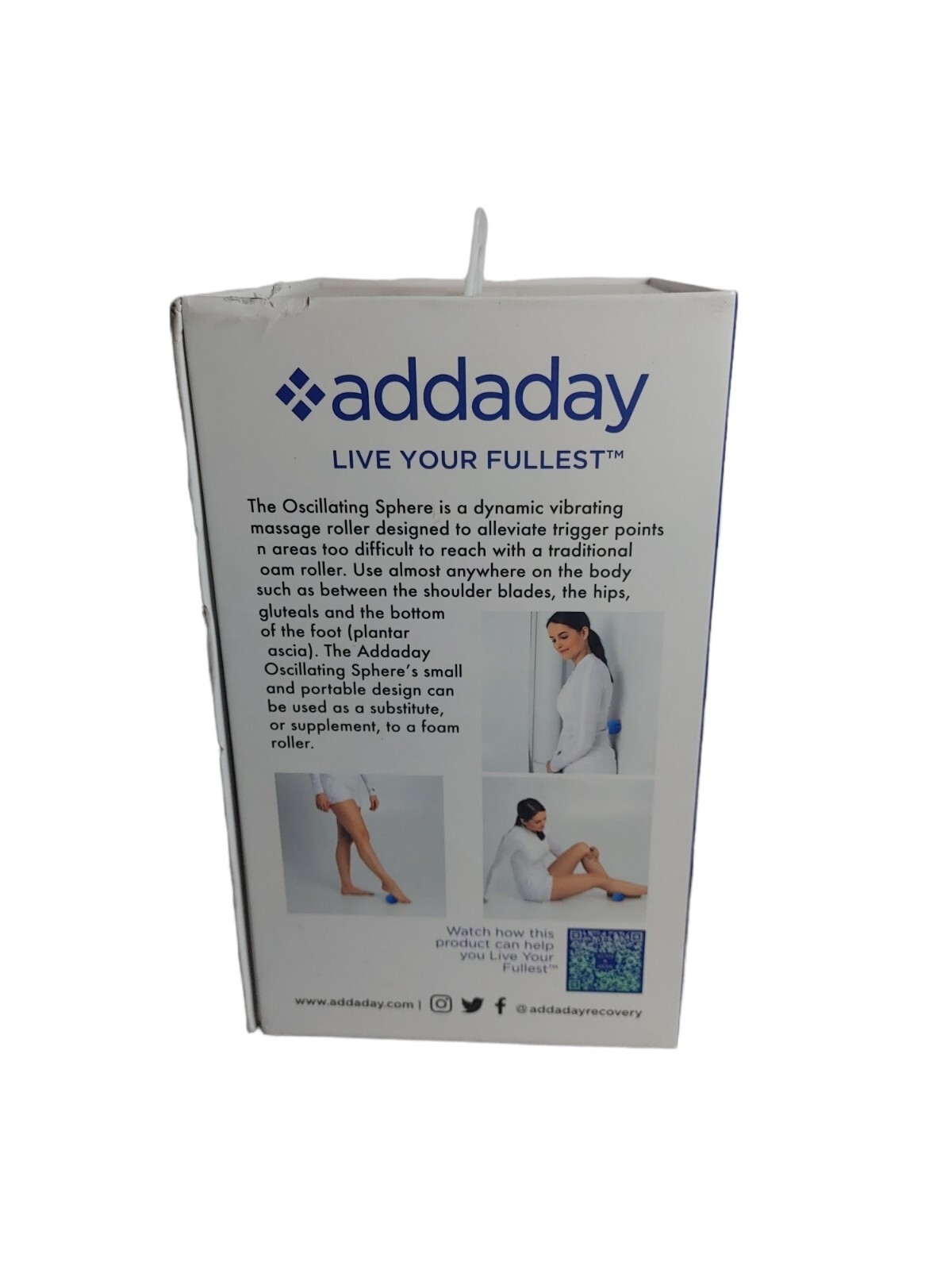 Addaday Oscillating Sphere Massager, Blue