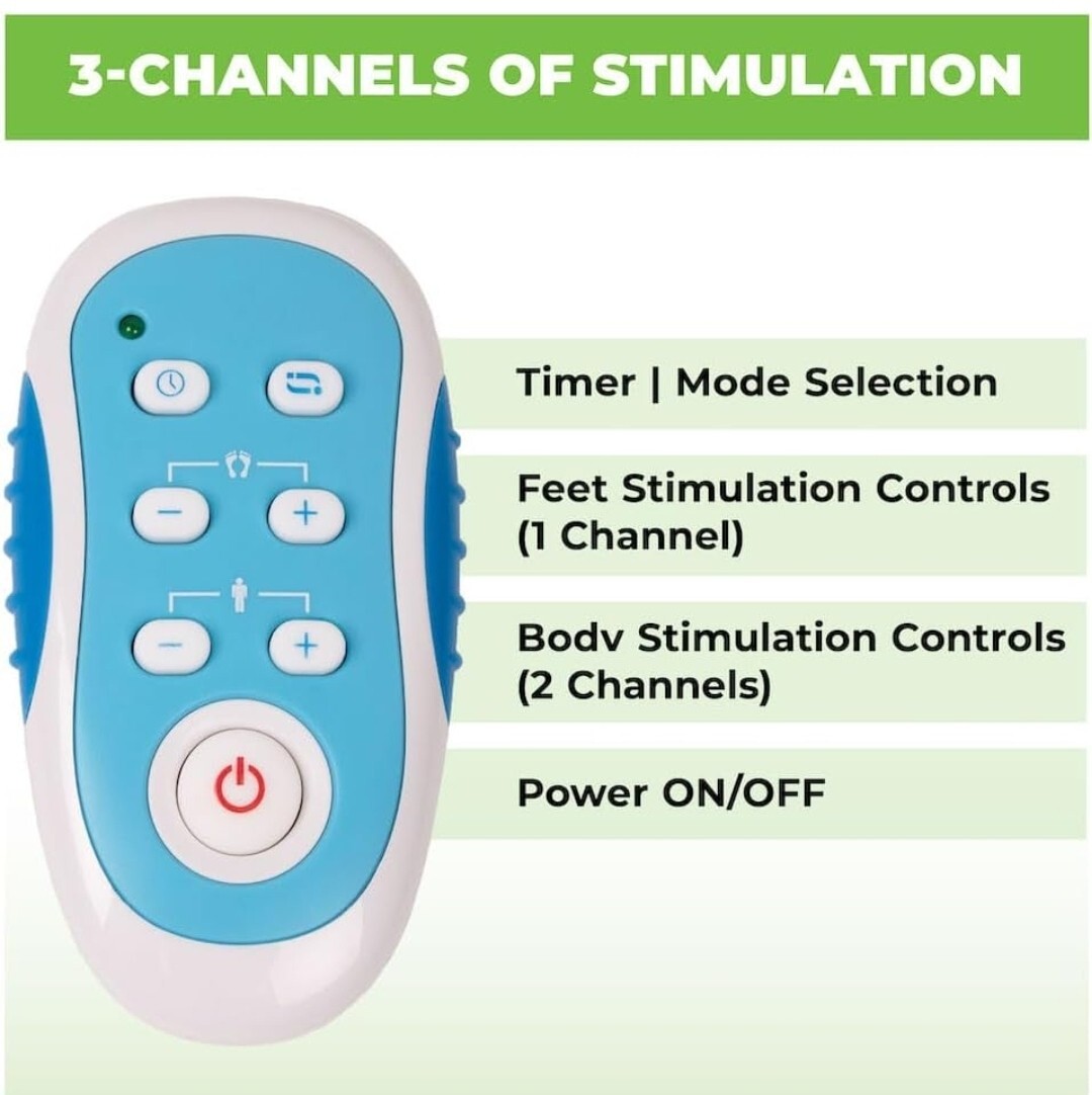 AccuRelief Ultimate Foot Circulator with Remote – EMS Muscle Stimulator – for…