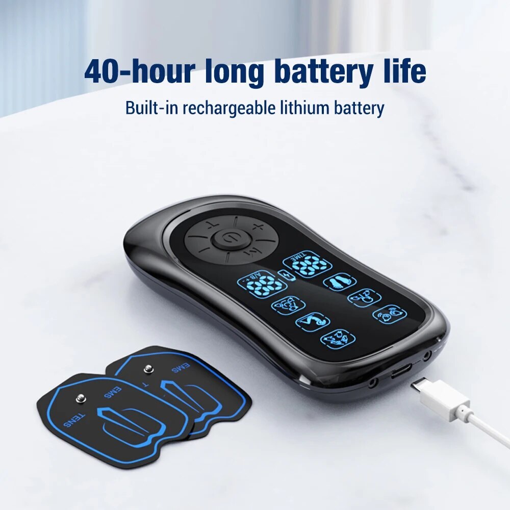 6 Modes Tens Unit Muscle Stimulator Machine Pulse Massager Therapy Pain Relief