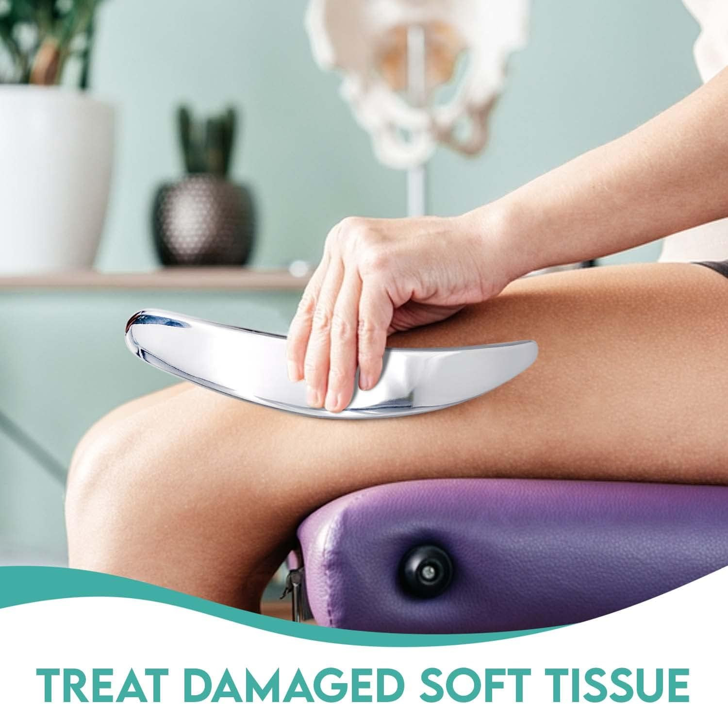 3-in-1 Muscle Scraper Tool Set – Skin Scraping Massage Tools for IASTM Therapy –