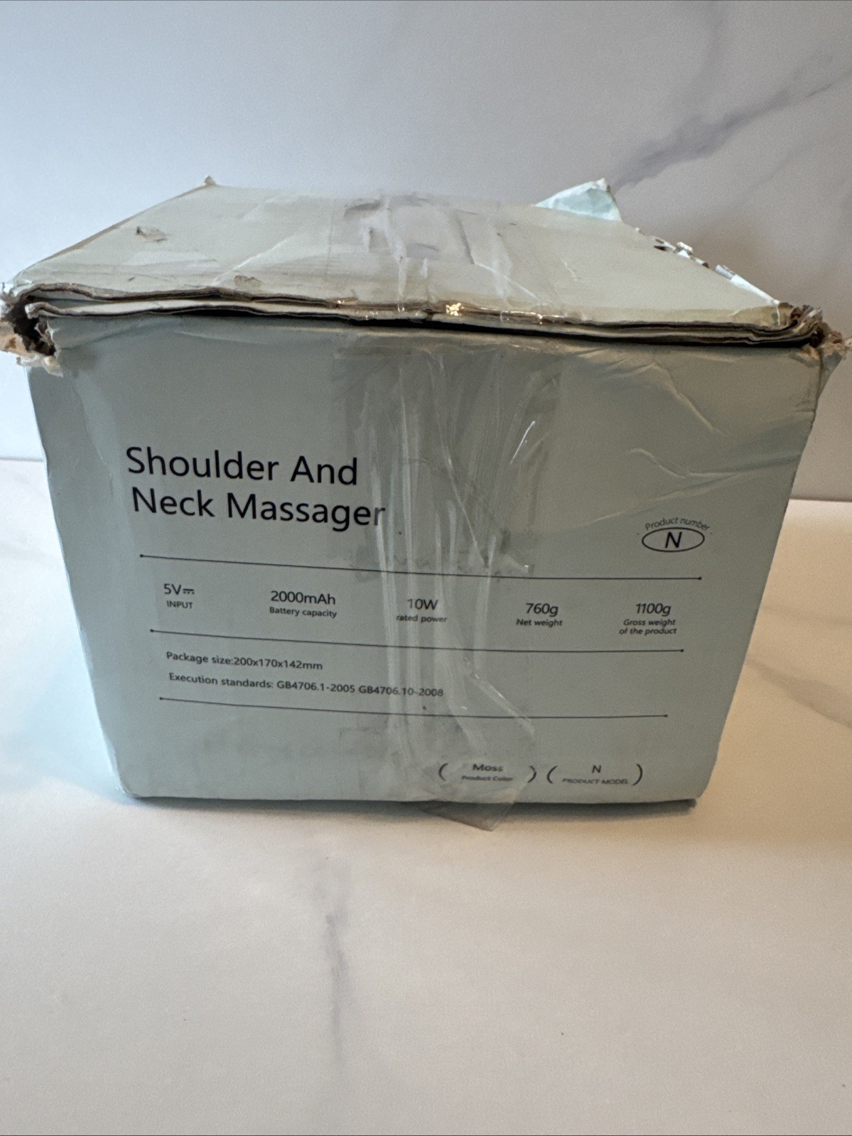 So Massager Shoulder & Neck Massager Deep Tissue Double Palm Kneading Bent Box