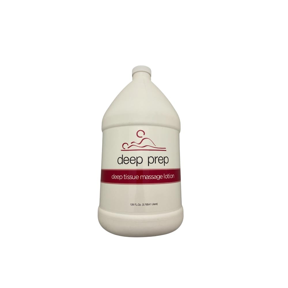 Deep Prep Deep Tissue Massage Lotion – ProfessionalGrade Gallon for Therapeut…