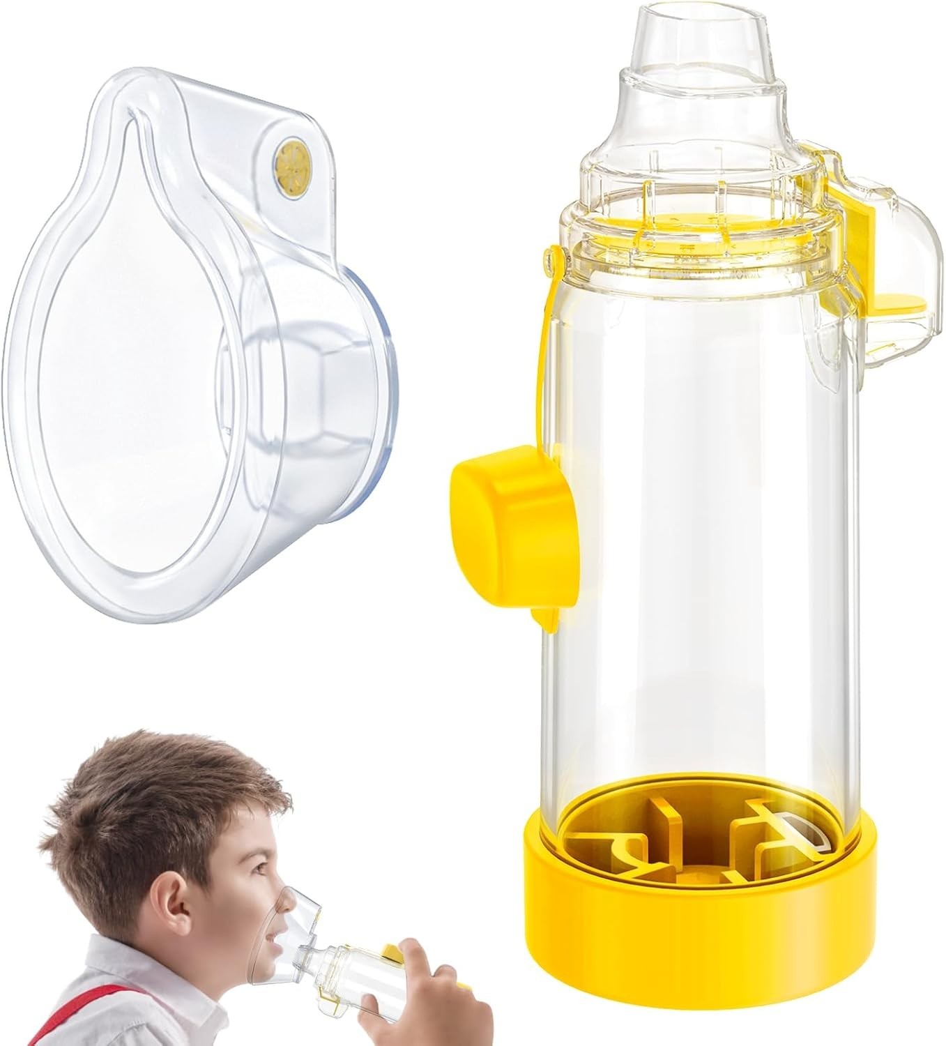 Inhaler Spacer for Adult and Kids NESSI OTC SPACER (YELLOW/Kids)