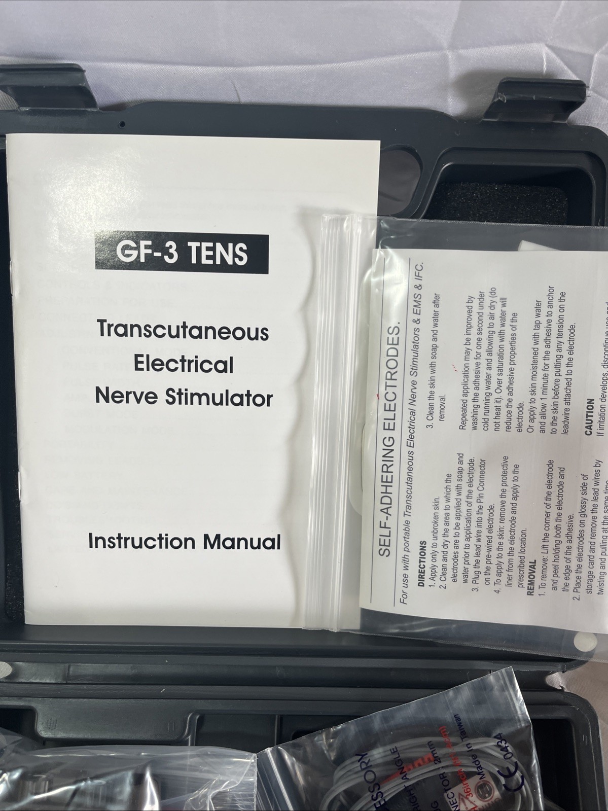 Grafco GF-3 Analog TENS Unit New Sealed Unit Electrodes Healthy Pain Management