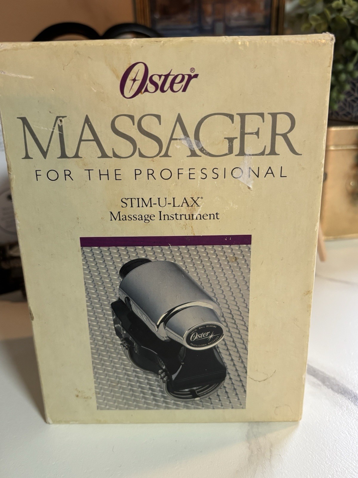 Oster Stim-U-Lax 103-10 Handheld Vibrating Massager Silver Black 120V UL