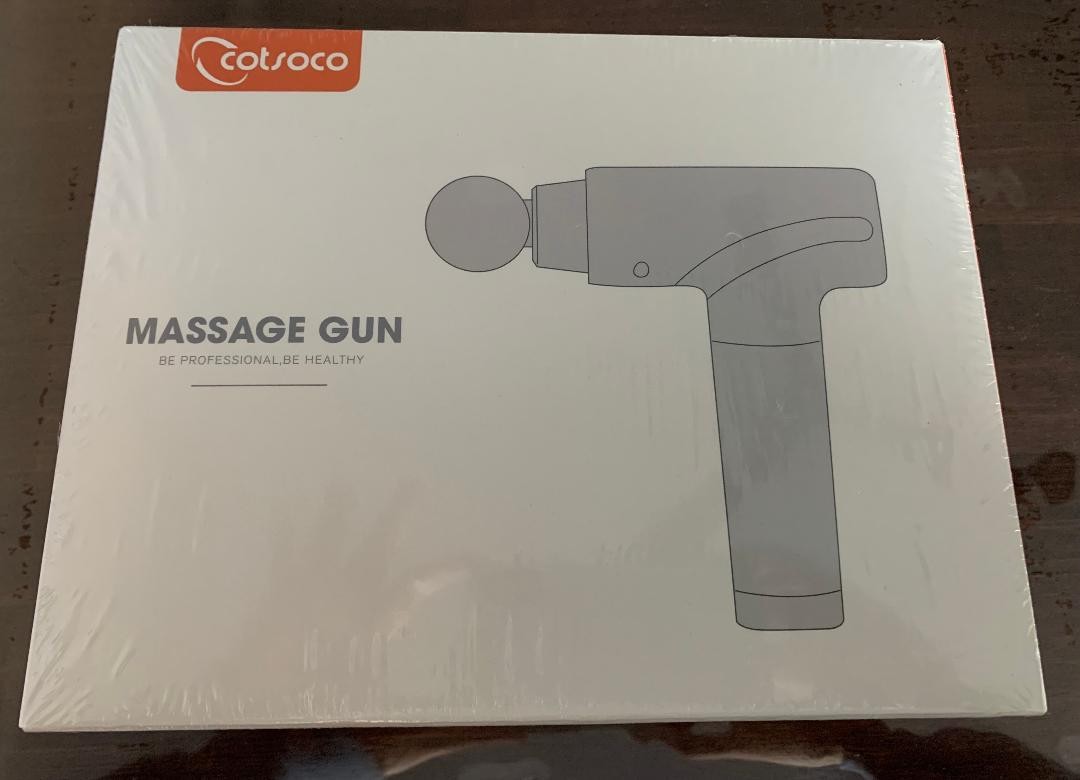 Cotsoco Massage Gun, Super Quiet, 20 Adjustable Speeds, 9 Interchangeable Heads